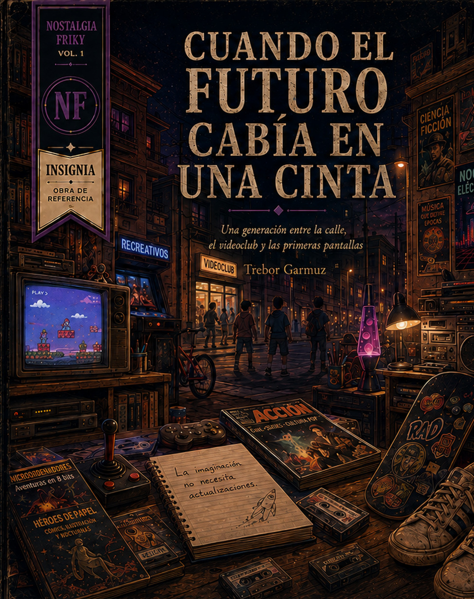 Portada de Nostalgia Friky · Vol. 1 — Cuando el futuro cabía en una cinta