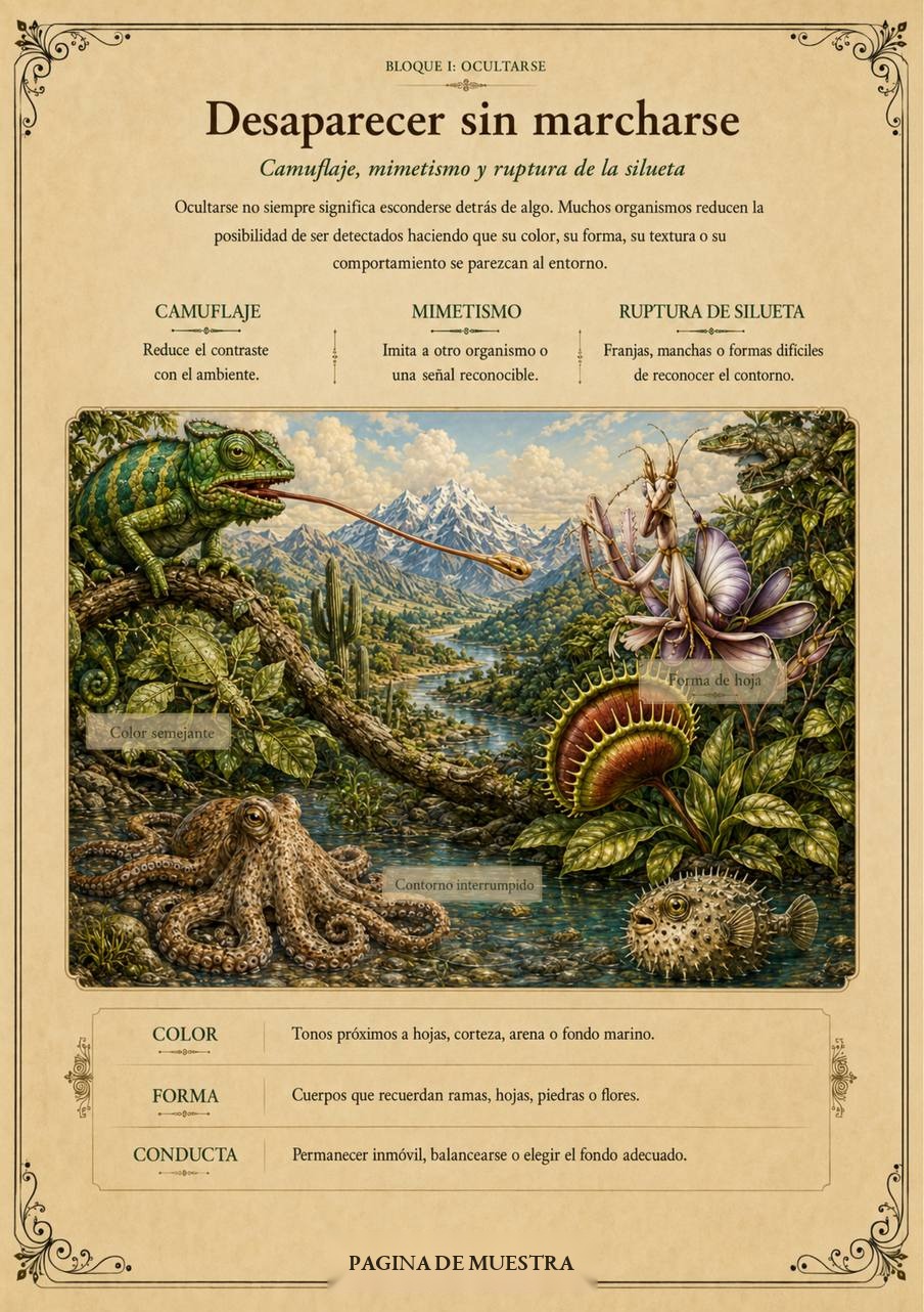 Sample page from the Spanish edition of SUPERVIVIENTES: Desaparecer sin marcharse